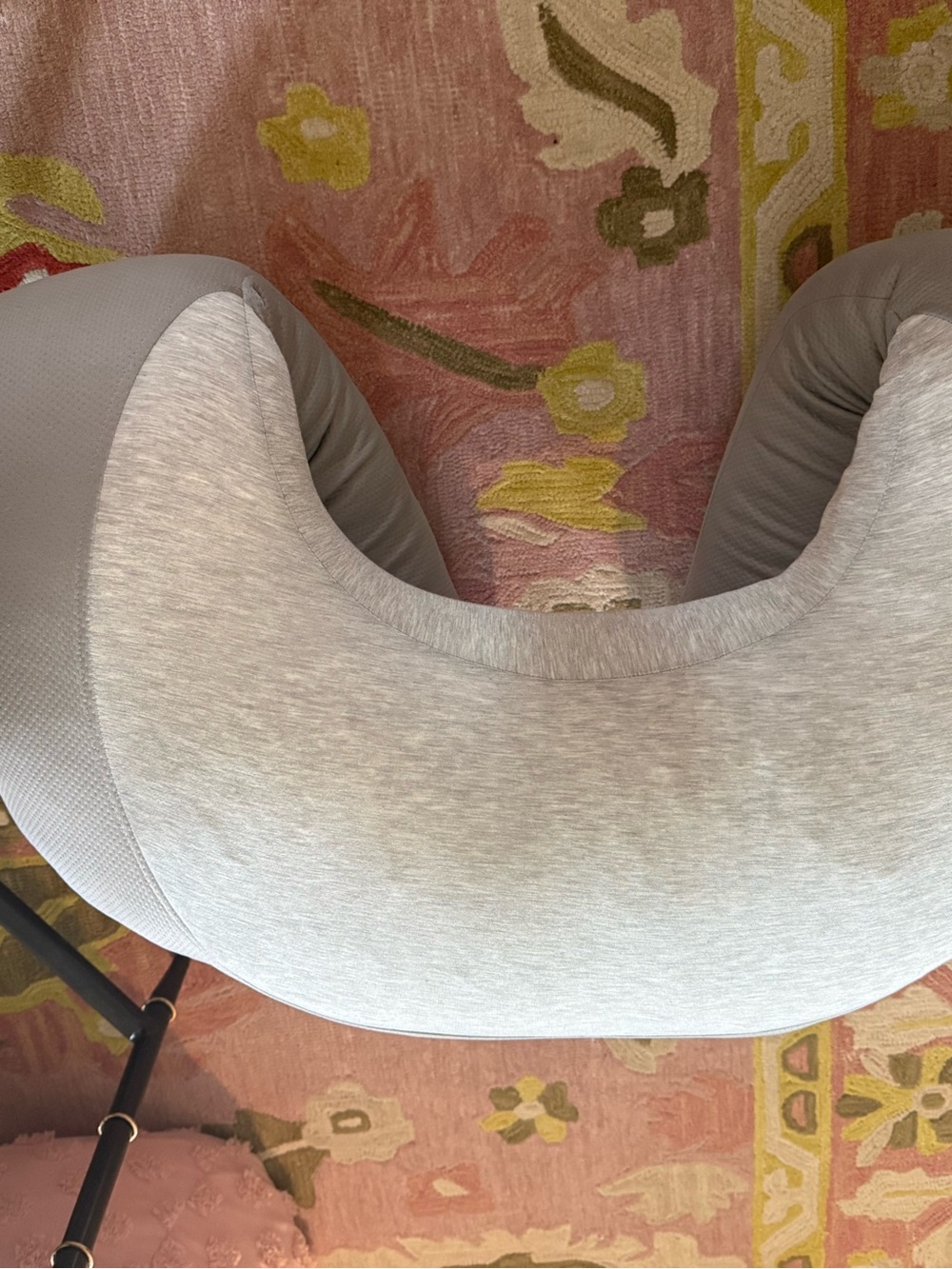 U-Shaped Cooling Body Pillow in Light Gray - Picture 6 of 11